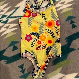 Patagonia Baby Floral Yellow Swimsuit